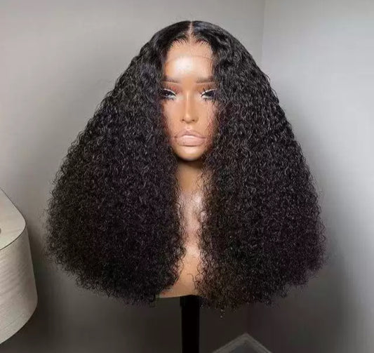Perruque Bouclée Afro Naturelle – 20” ou 22” – Noir