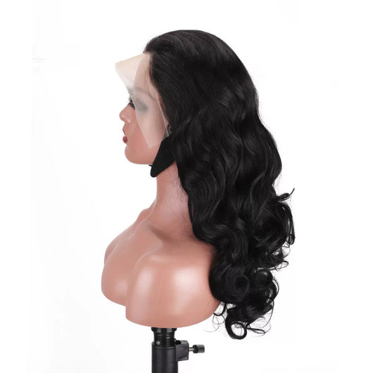 Perruque Bouclée 13x4 – Cheveux Naturels Noirs | Lace Front Wig Volume Glamour