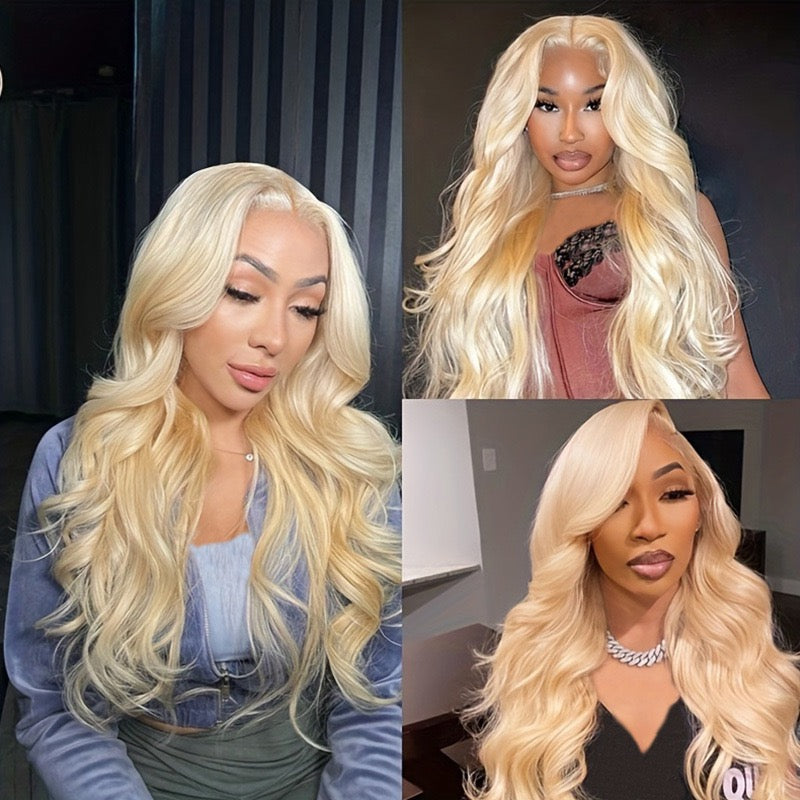 ShaiHair™ Extensions à Clip Body Wave 613 Blond – 100% Cheveux Humains Naturels