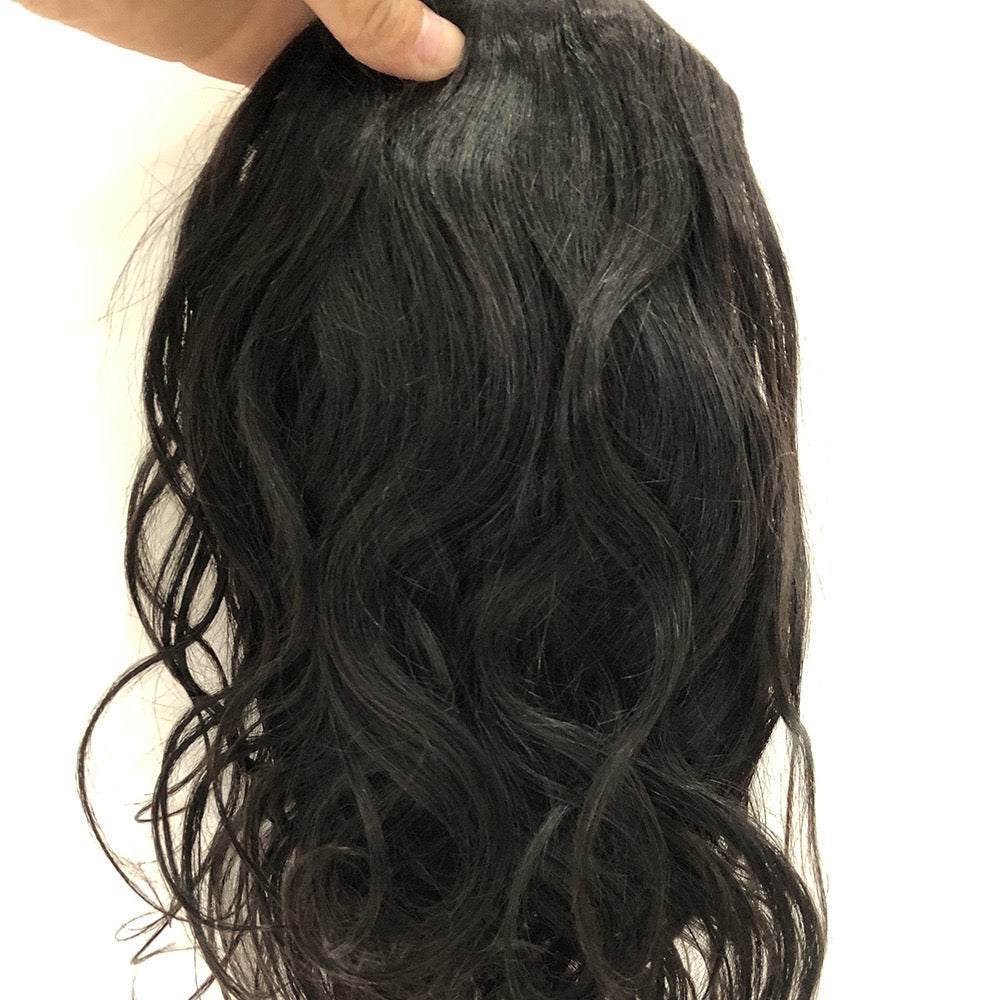 Ponytail Cheveux Naturels Noir #1B – Extension à Cordon Body Wave | ShaiHair