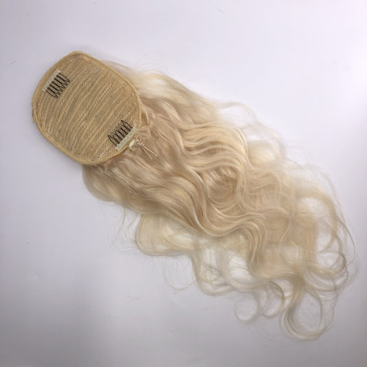 Ponytail Cheveux Naturels Blond #613 – Extension à Cordon Body Wave | ShaiHair