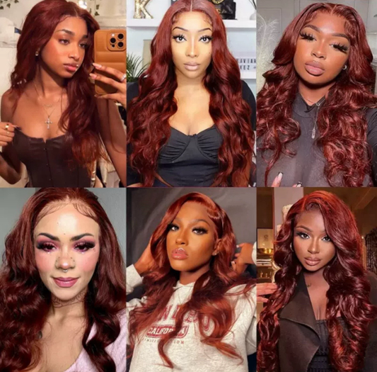 Perruque Body Wave 13x4 Lace Front – Rouge Brun 33# | 100 % Cheveux Humains – ShaiHair