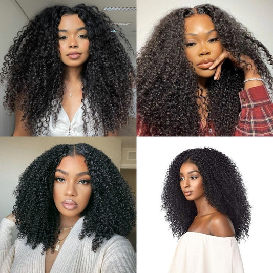 Extensions Afro à Clips – 100% Cheveux Humains Naturels – 8 Set