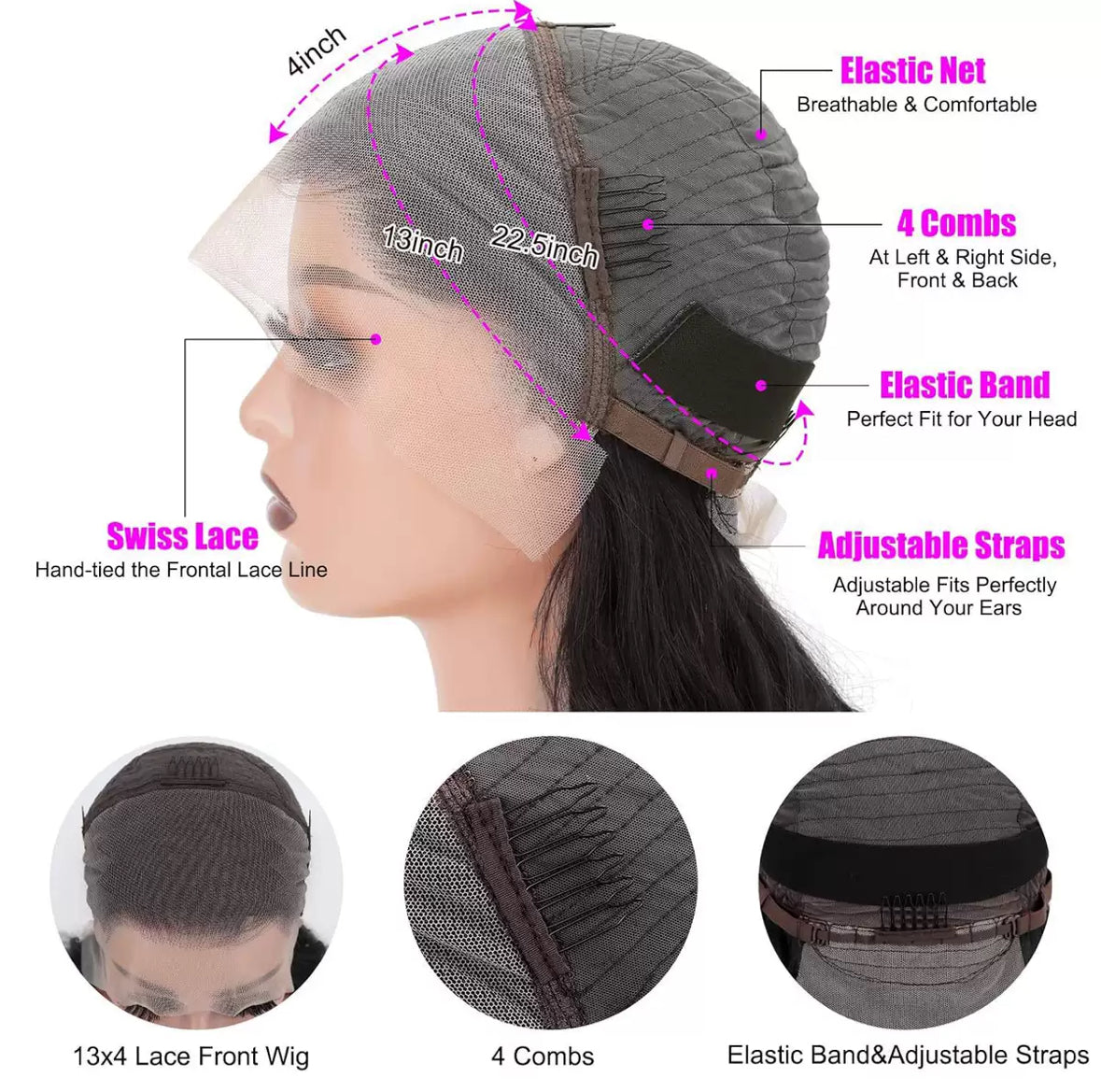 V Part Deep Wave Wig – Couleur Piano P4/27#