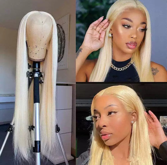 Perruque Blonde 613 – Lace Front 13x4 | Cheveux 100% Naturels Lisses