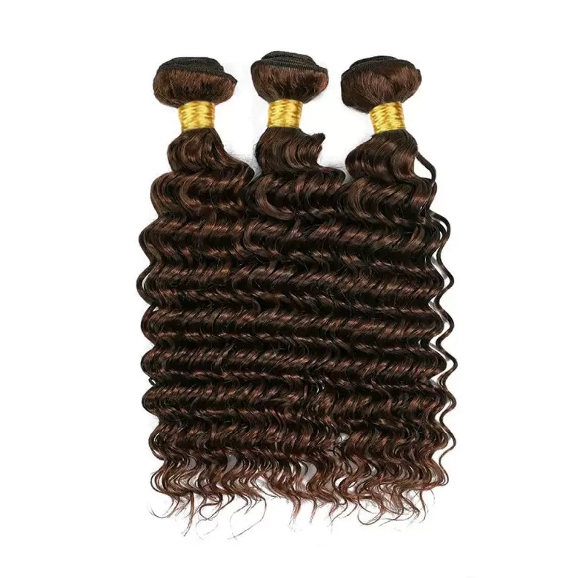 Perruque Tissage Deep Wave – Couleur Chocolat #4 – 100% Cheveux Humains Naturels