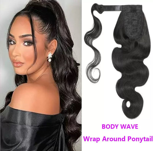 Ponytail Wrap Around Body Wave – Naturels | ShaiHair