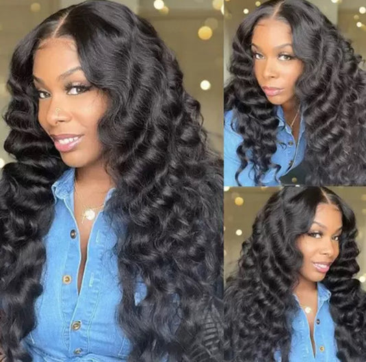 Perruque Deep Wave 13x4 – Lace Front 100% Cheveux Naturels