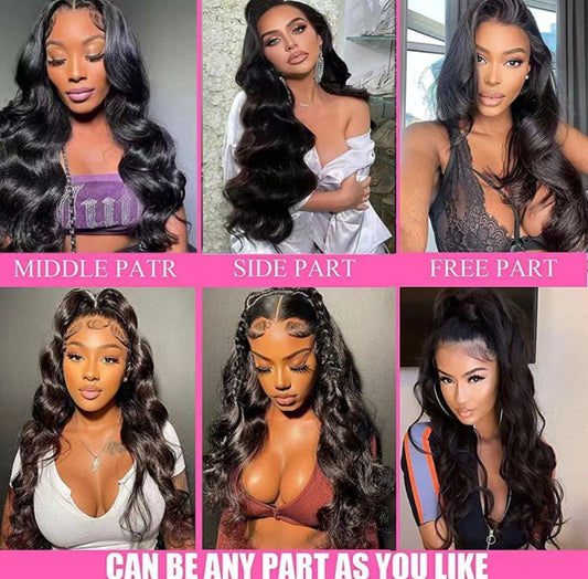 Perruque Body Wave Brésilienne 13x4 – Cheveux 100% Naturels, Haute Densité | ShaiHair