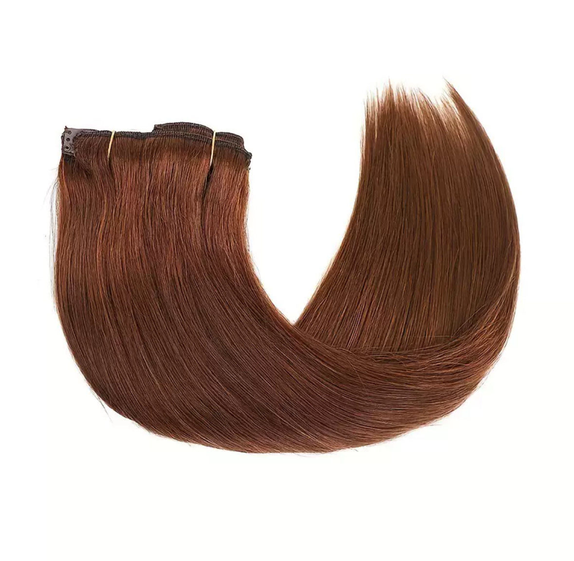 Extensions à Clips Cheveux Lisses Couleur #4 – 100% Cheveux Humains Naturels