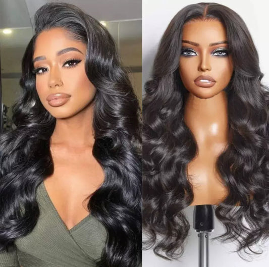 Perruque Body Wave 4x4 Lace Front – 100% Cheveux Humains Naturels