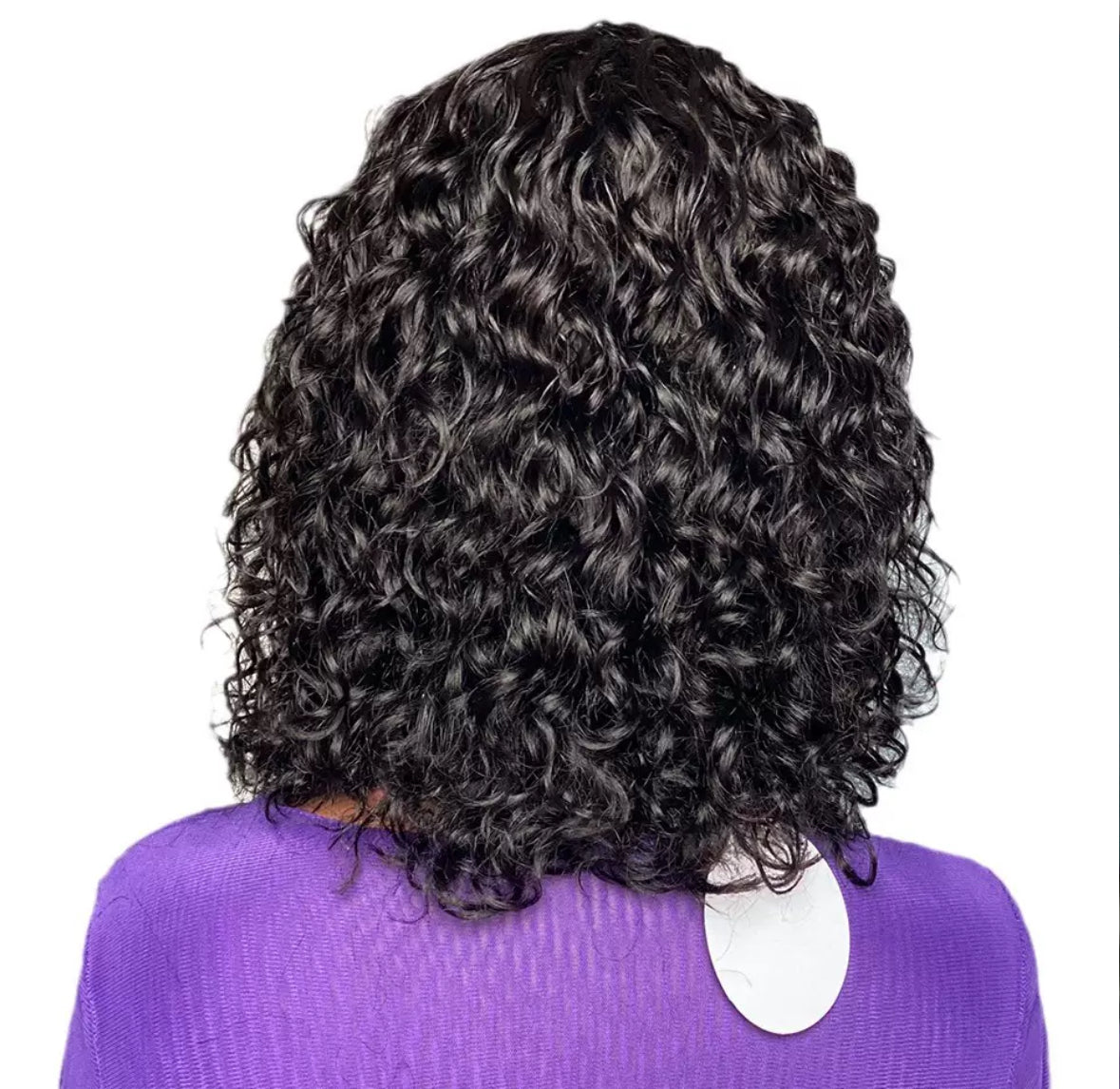 Perruque Bouclée Courte – Water Wave avec Frange -Shaihair