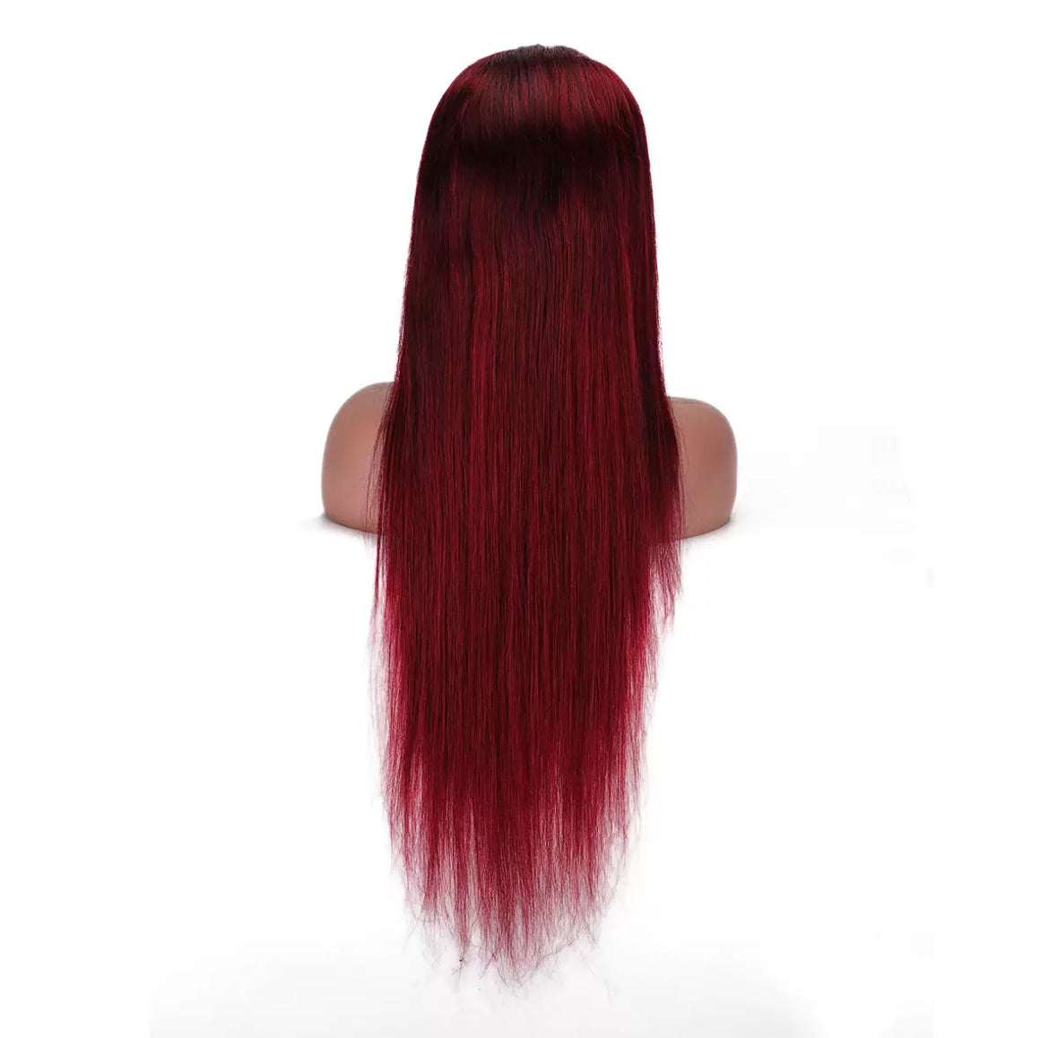 Perruque Lace Front 13x4 – Couleur 99J Bordeaux | Cheveux 100% Humains Lisses