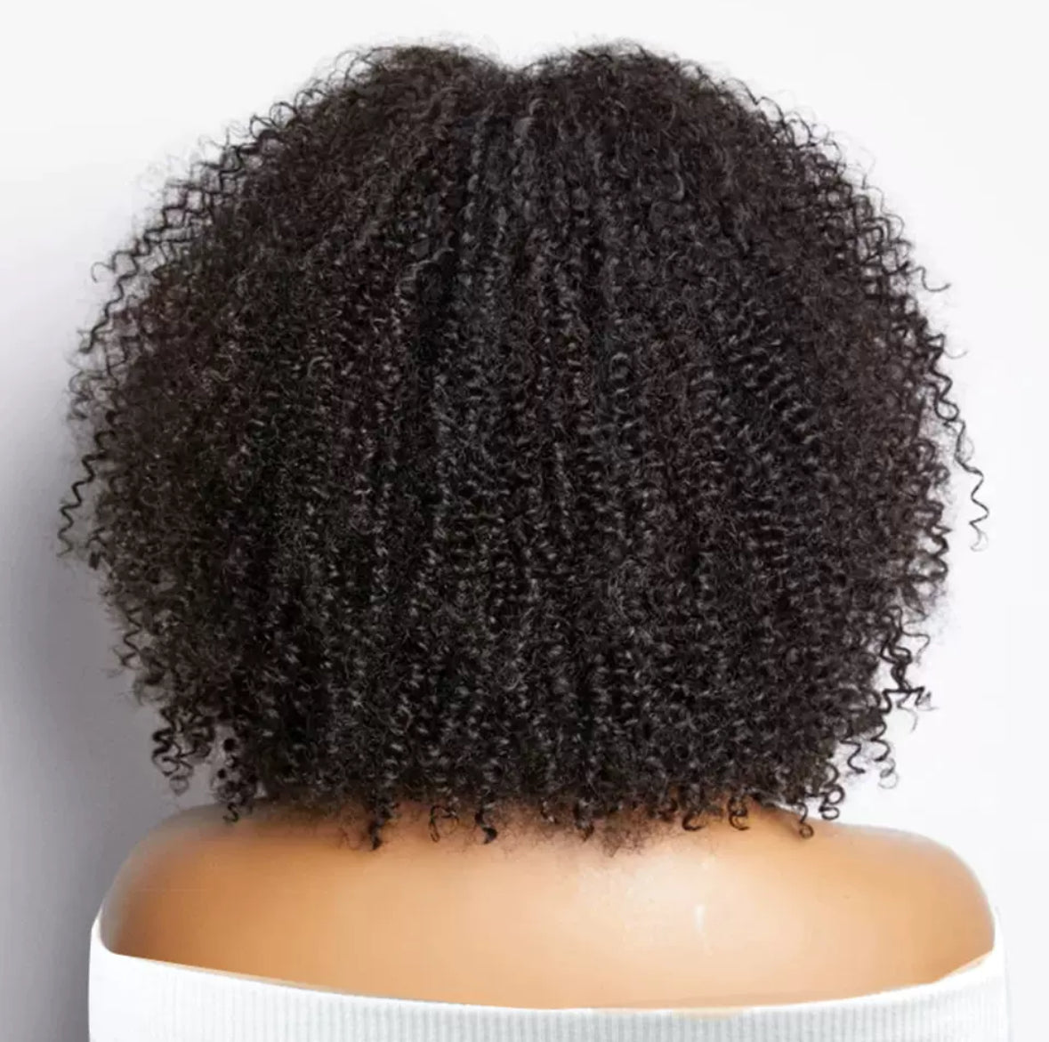 Perruque Afro Kinky Curly avec Frange – 100% Cheveux Naturels – Haute Densité 300%