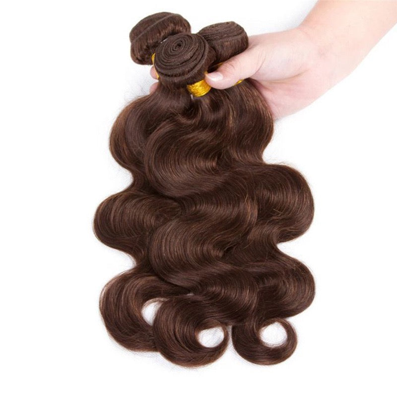 Bundles Chocolat Body Wave – 100% Cheveux Humains Naturels (#4)