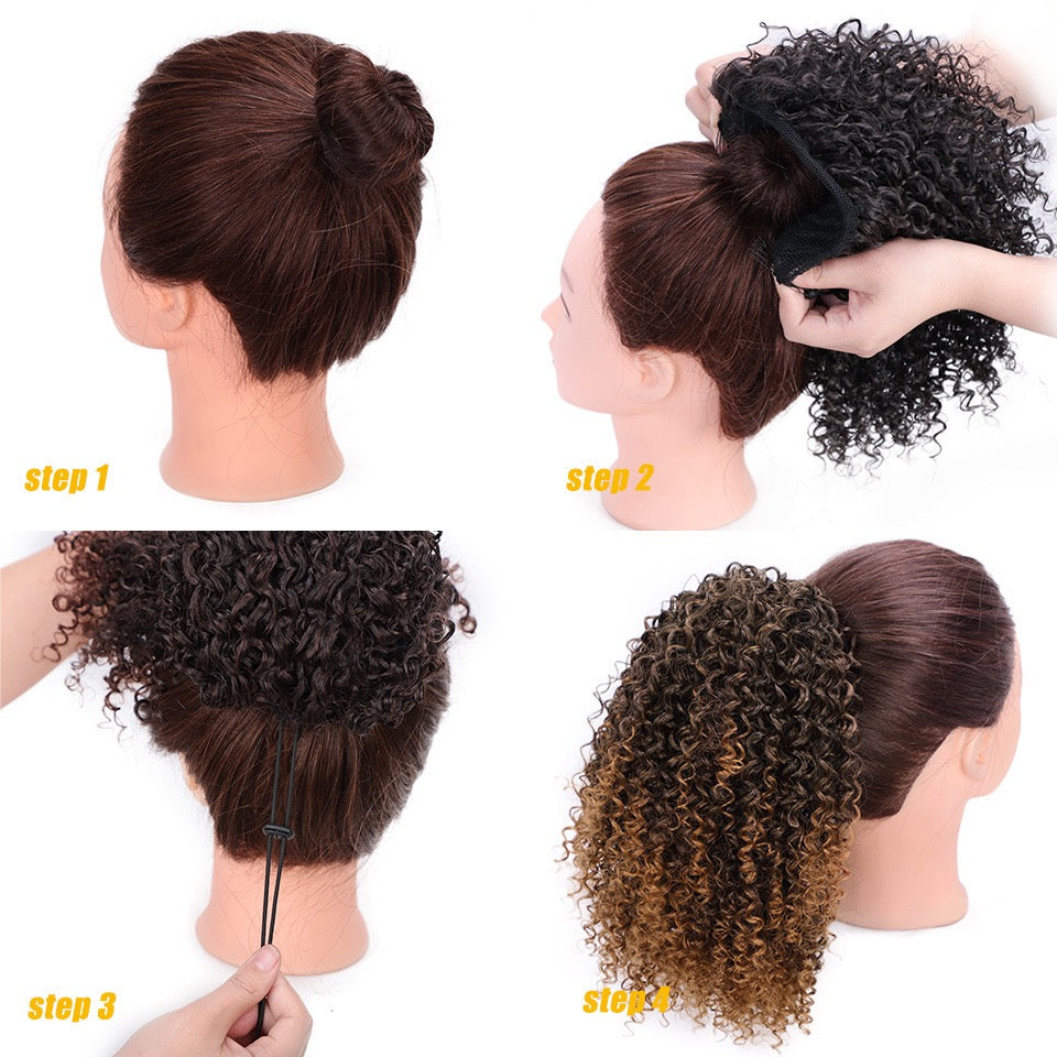 Ponytail Afro Curly 3C-4A – Cheveux Naturels à Cordon | ShaiHair